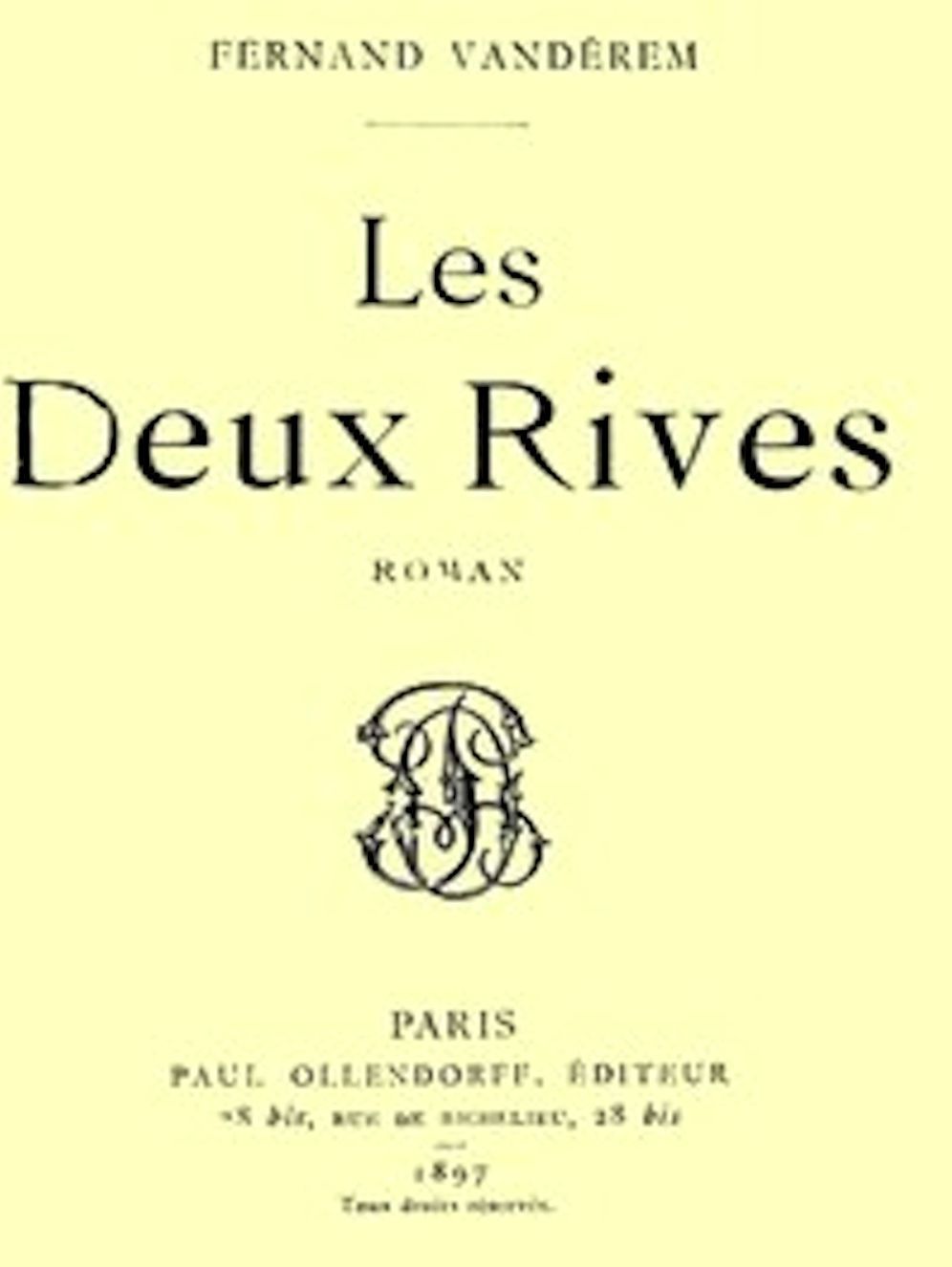 Les Deux Rives (Illustrated)