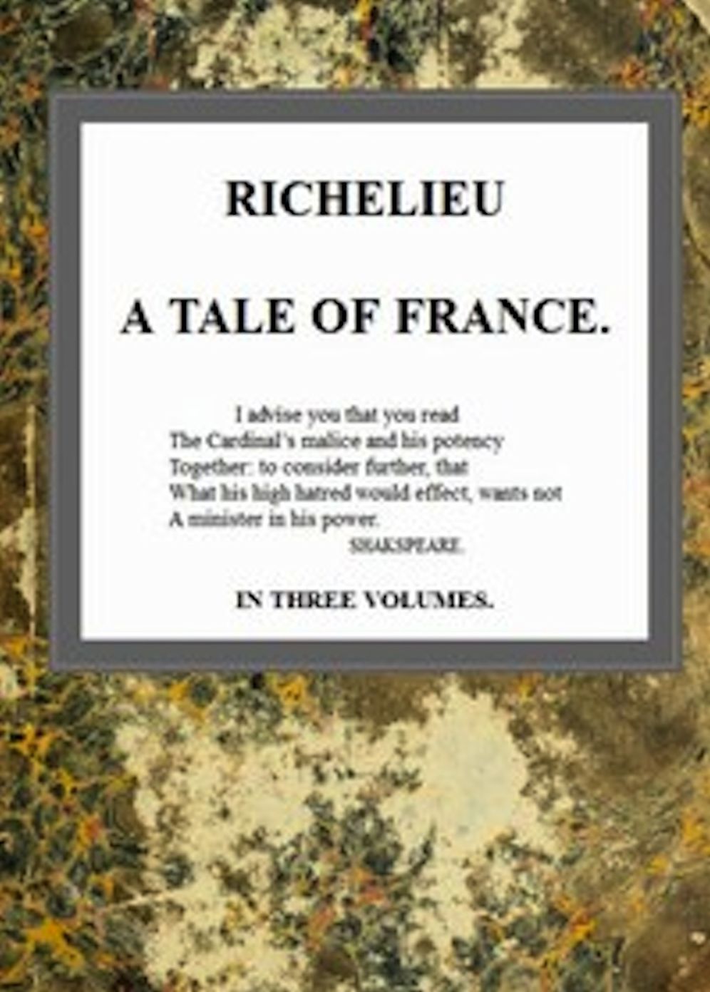 Richelieu, v. 3/3