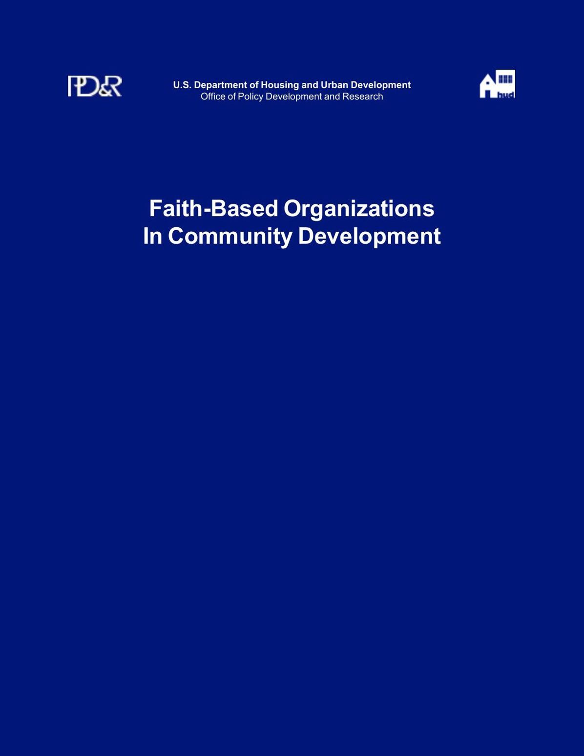 Faith-Based Organizations In Community Development