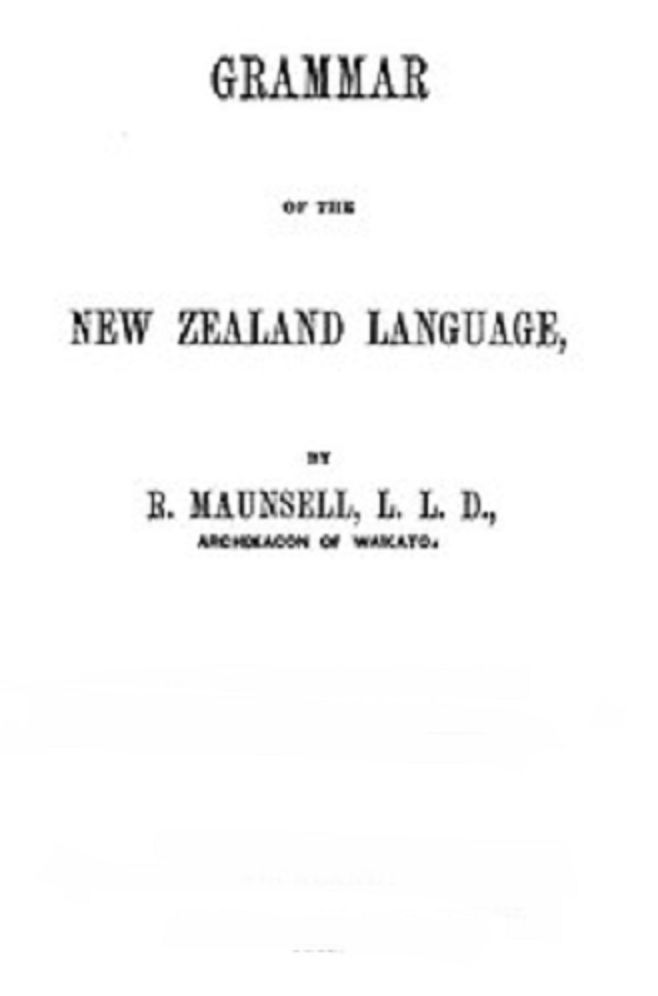 Grammar of the New Zealand Language