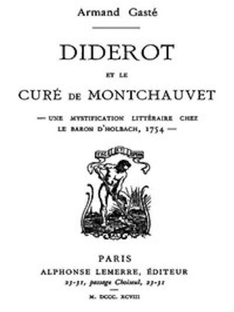 Diderot et le Cur&eacute; de Montchauvet (Illustrated)