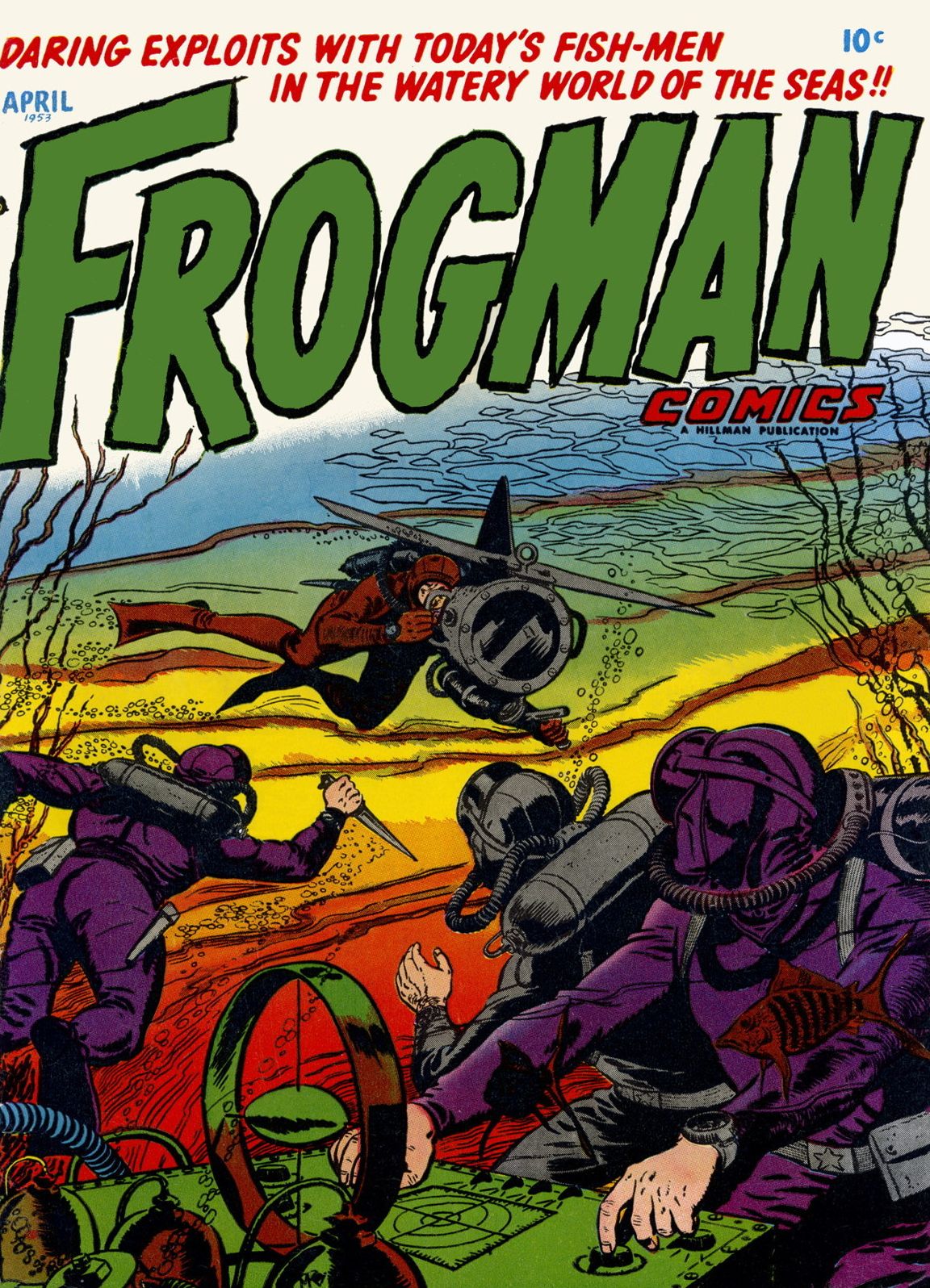 Frogman Number 10 War Comic Book