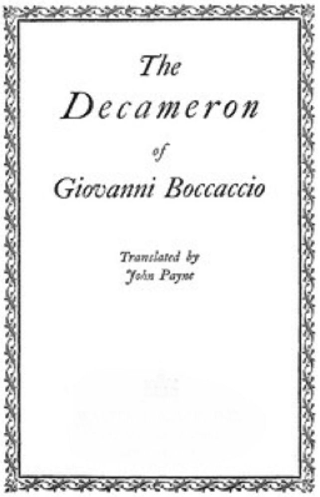 The Decameron of Giovanni Boccaccio