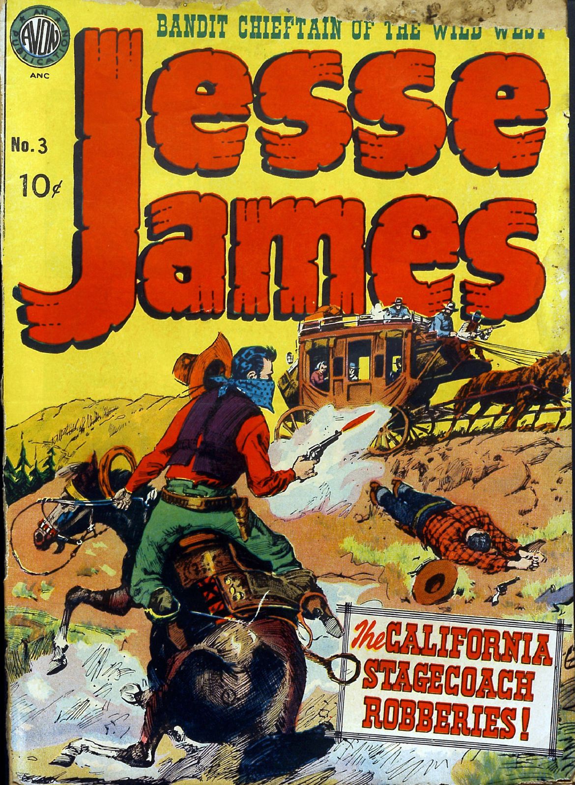 Jesse James Number 3 Western Comic Book