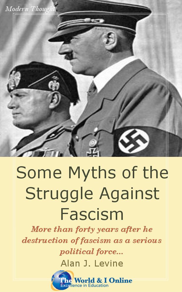 Some Myths of the Struggle Against Fascism