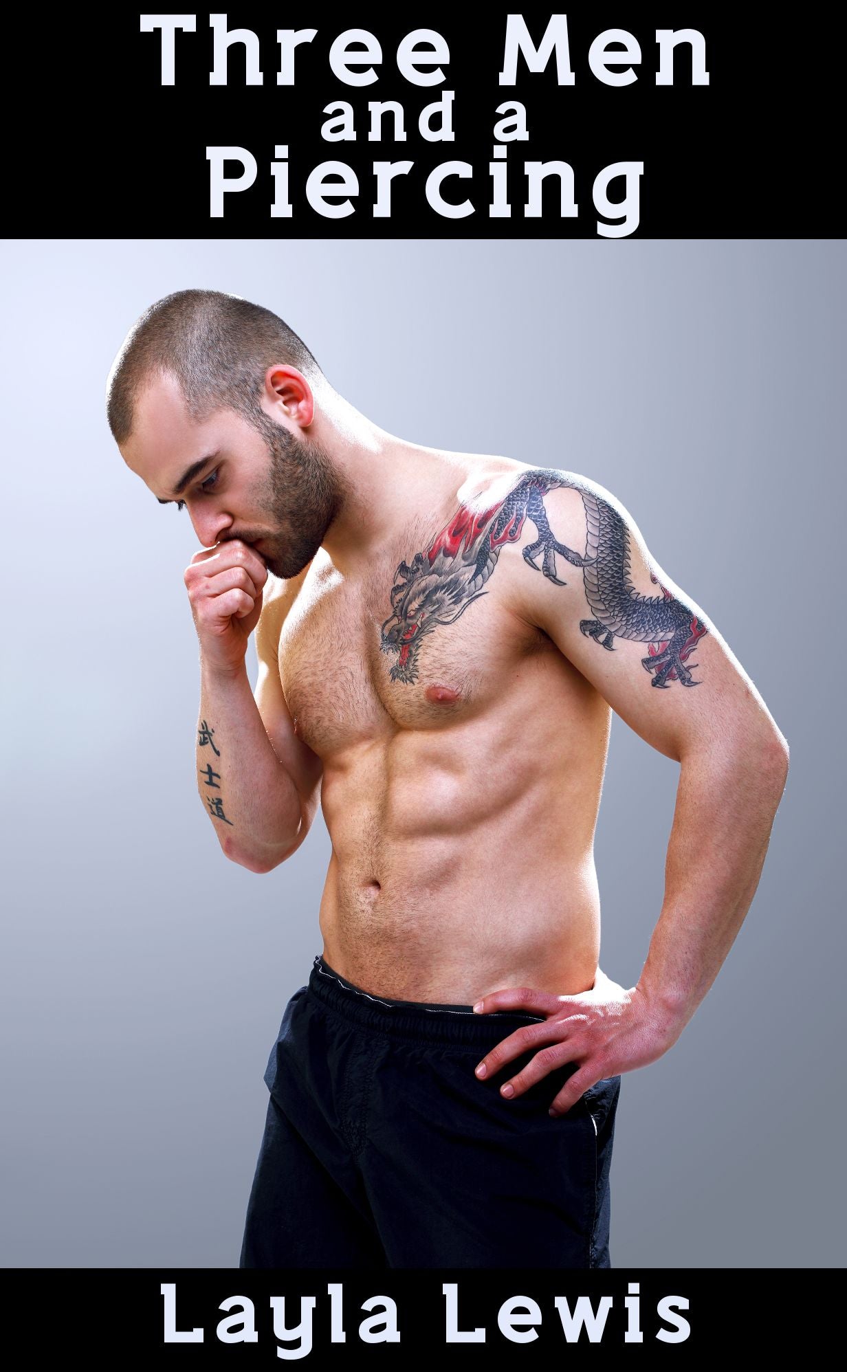 Three Men and a Piercing (a nearly free unexpected foursome and genital piercing erotica)