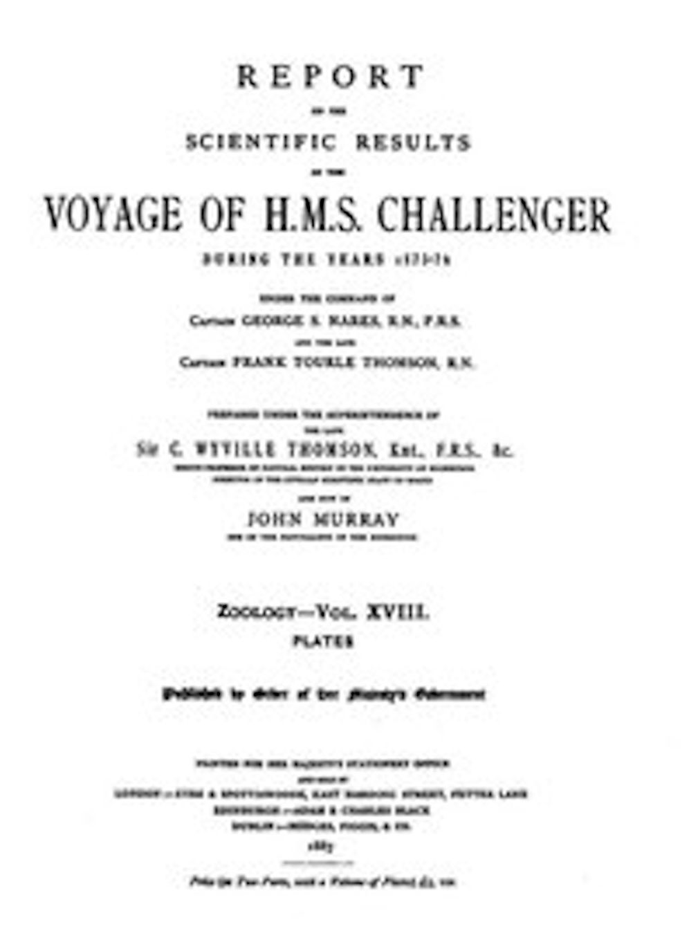 Report on the Radiolaria Collected by H.M.S. Challenger During the Years 1873-1876, Plates (Illustrated)