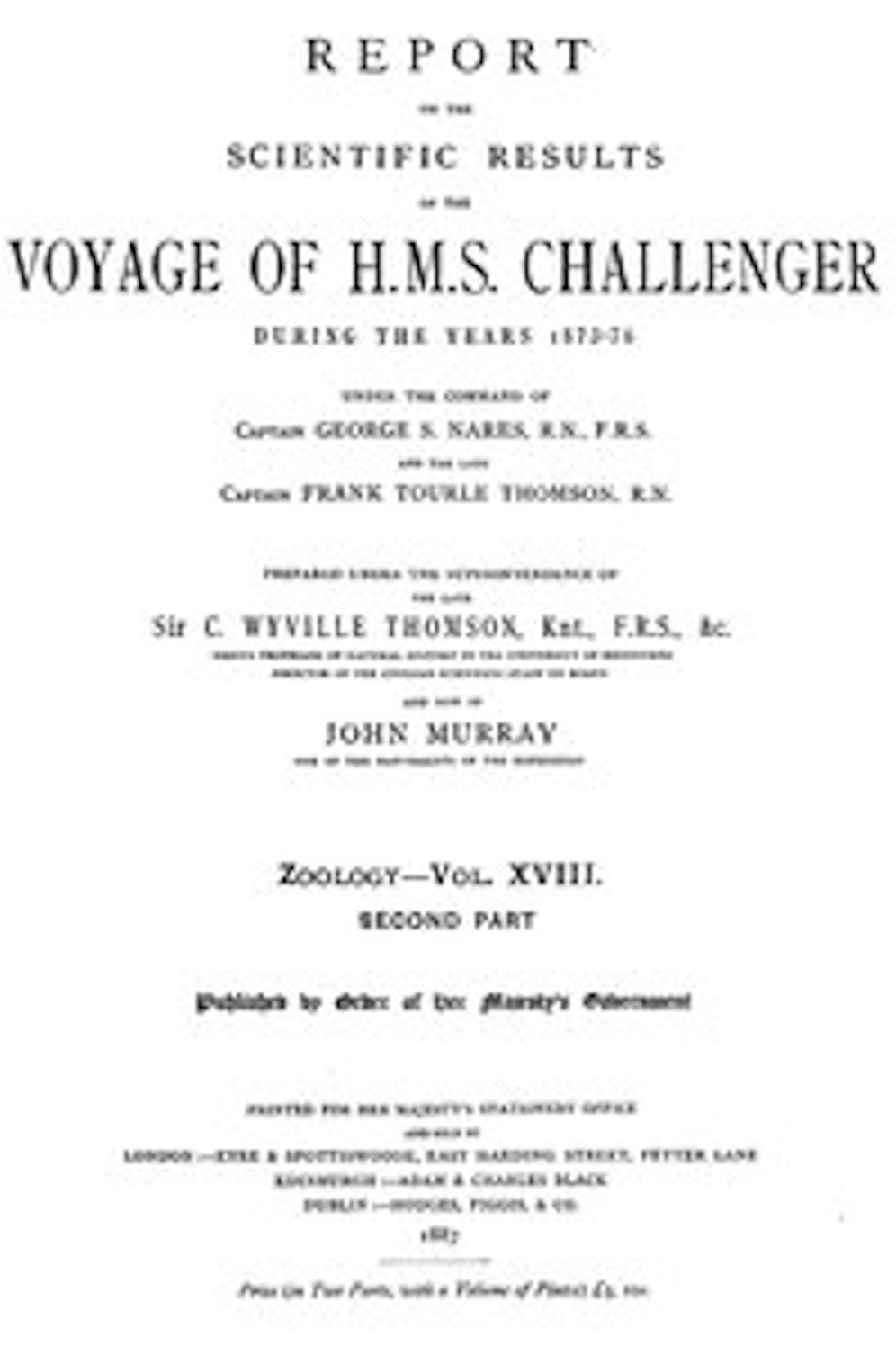 Report on the Radiolaria Collected by H.M.S. Challenger During the Years 1873-1876, Second Part: Subclass Osculosa; Index (Illustrated)