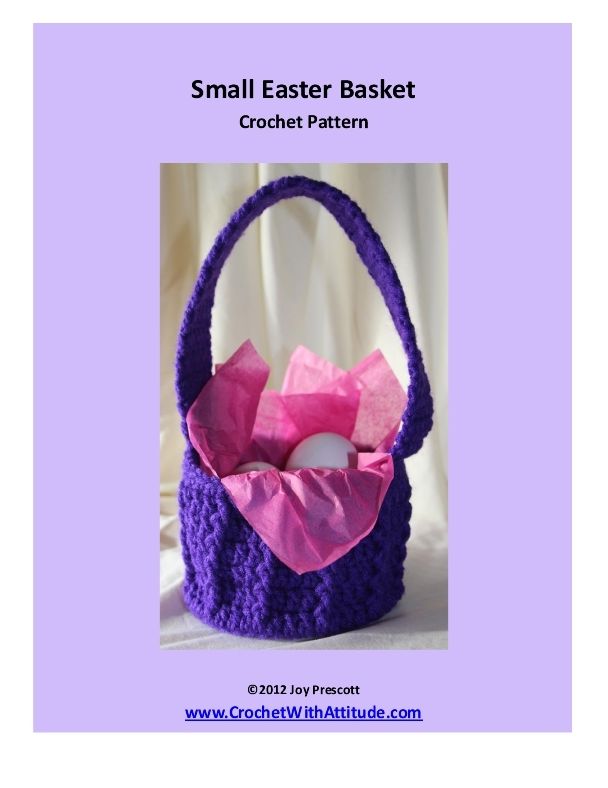Small Spring Easter Basket Crochet Pattern