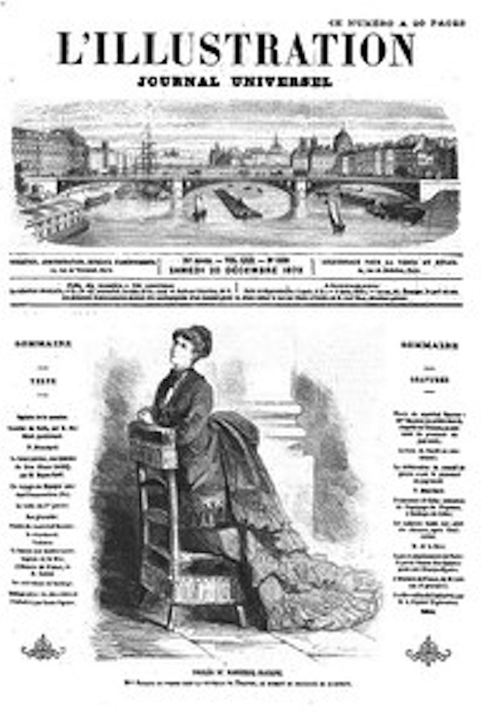L'Illustration, No. 1608, 20 d&eacute;cembre 1873 (Illustrated)