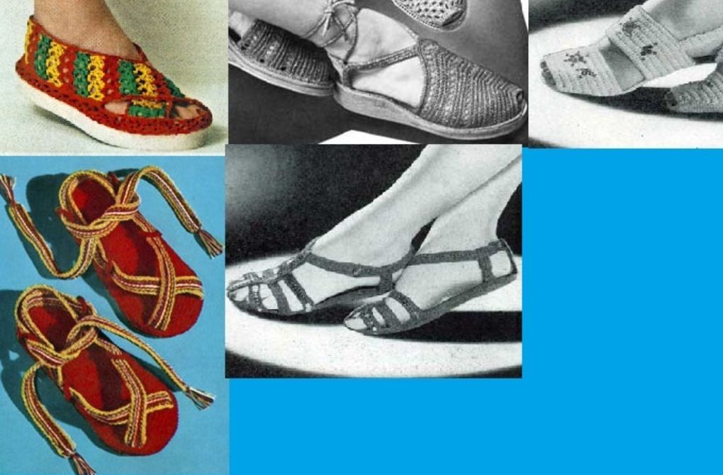 Sandalia c&oacute;modo acogedor patrones para Crochet