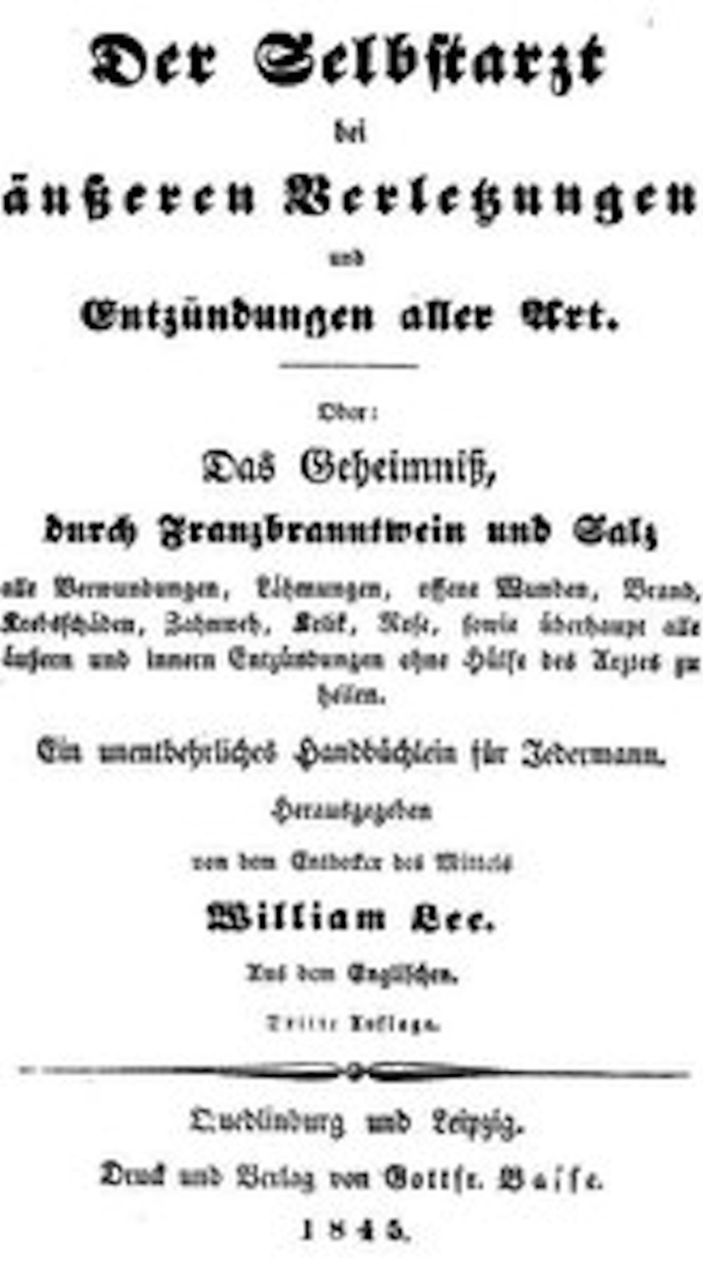 Der Selbstarzt bei &auml;u&szlig;eren Verletzungen und Entz&uuml;ndungen aller Art.