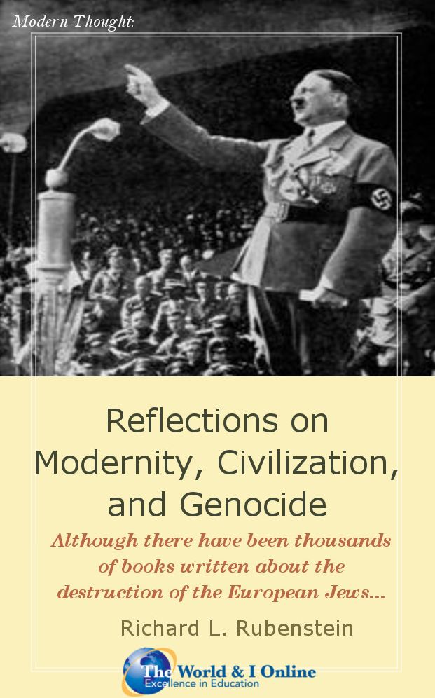 Reflections on Modernity, Civilization, and Genocide