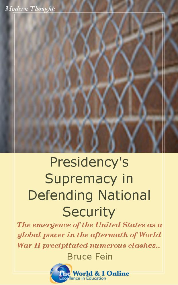 Presidency's Supremacy in Defending National Security