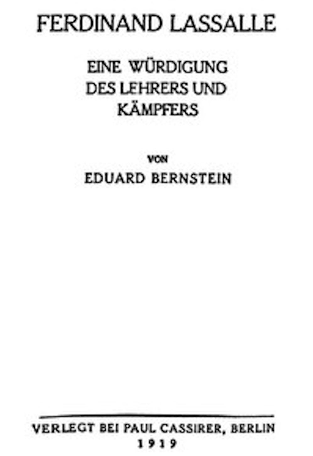 Ferdinand Lassalle