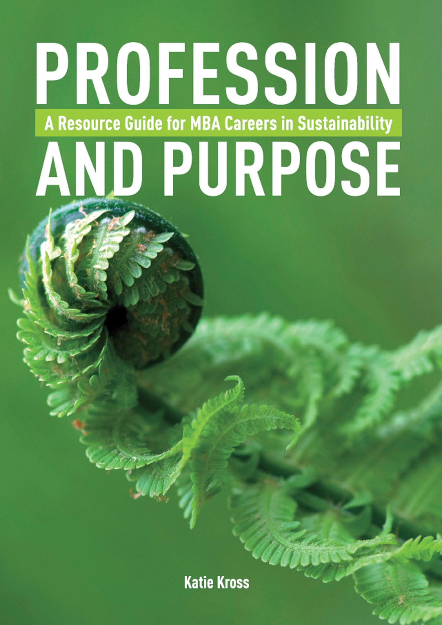 Profession and Purpose A Resource Guide for MBA Careers in Sustainability