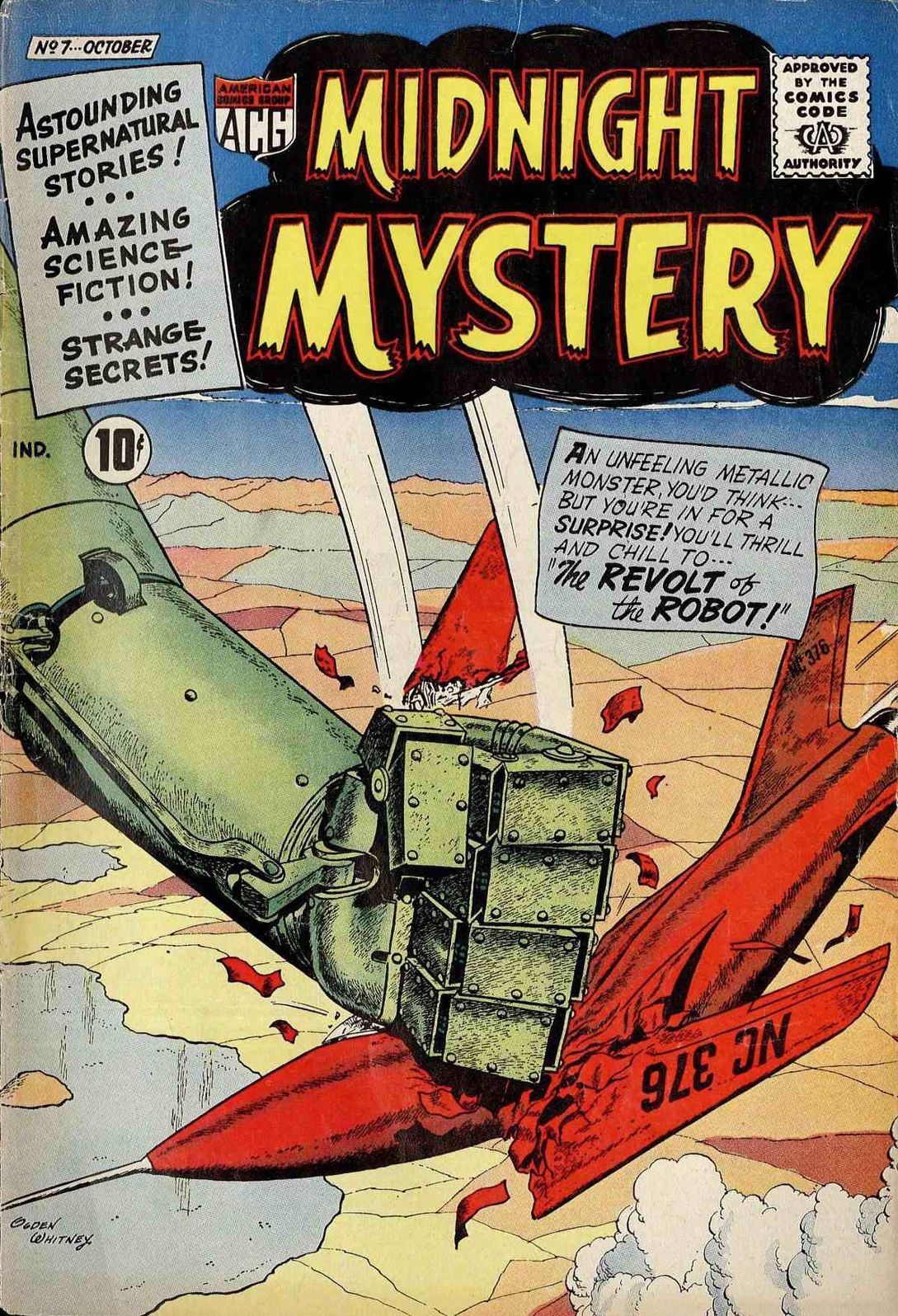 Midnight Mystery Number 7 Horror Comic Book