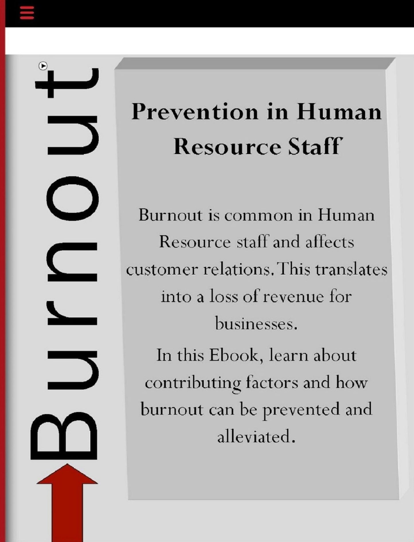 Prevention of Burnout in Human Resource Staff