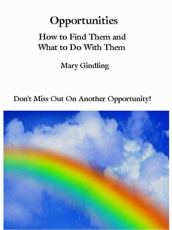 OPPORTUNITIES: How to Find Them and What to Do With Them