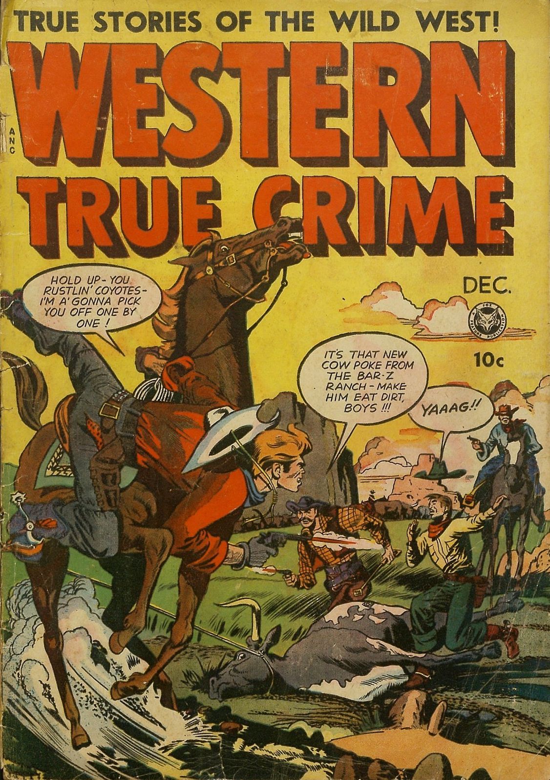 Western True Crime Number 3 Western Comic Book