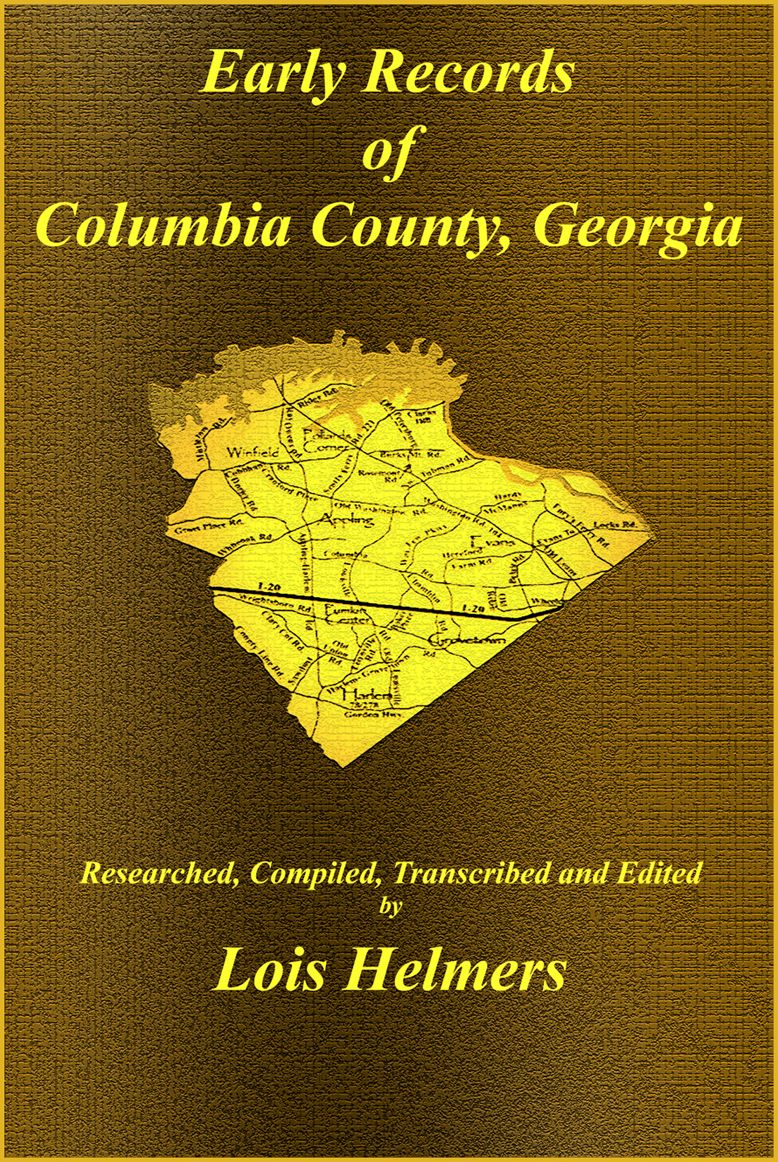 Early Records of Columbia County, Georgia