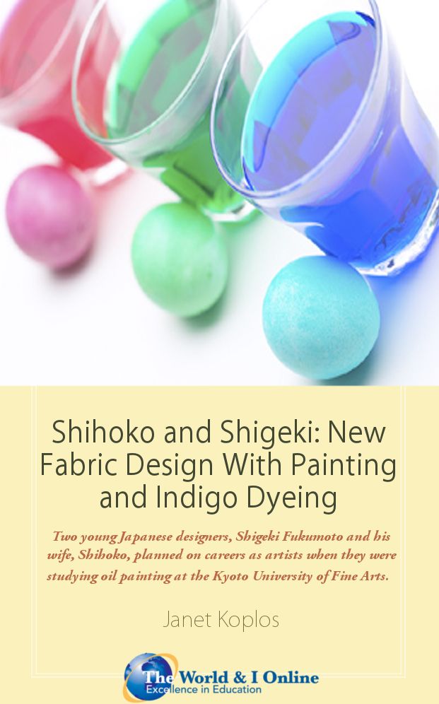 Shihoko and Shigeki: New Fabric Design With Painting and Indigo Dyeing