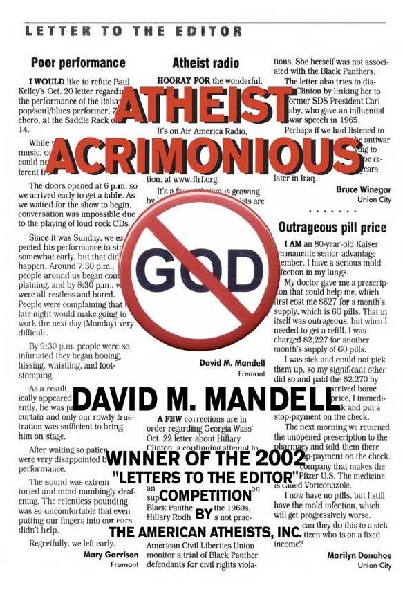 Atheist Acrimonious