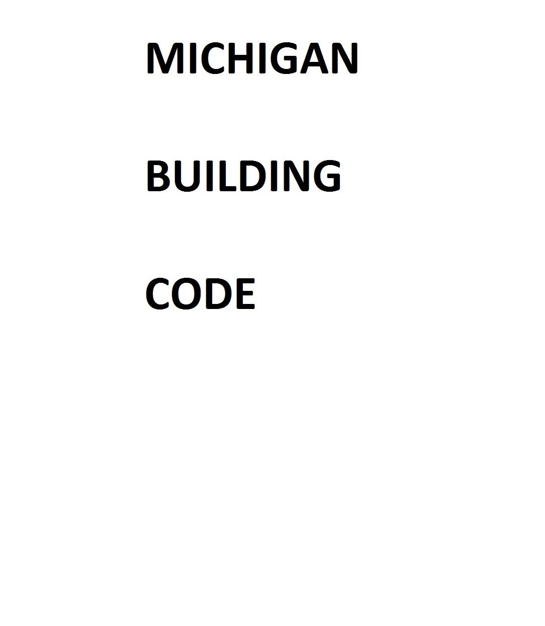 Michigan Building Code