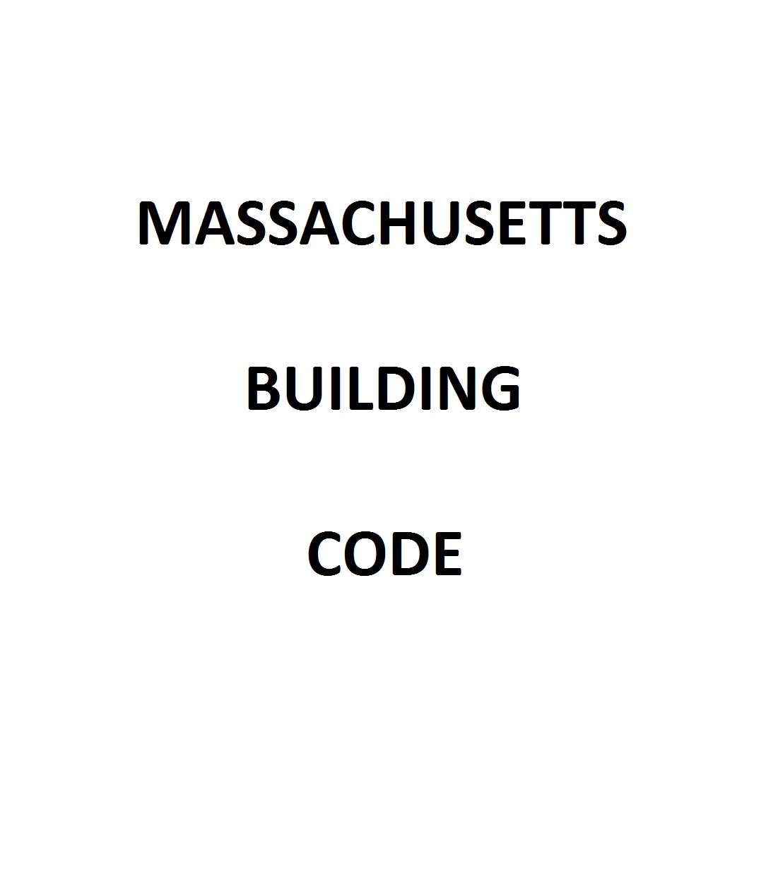 Massachusetts Building Code