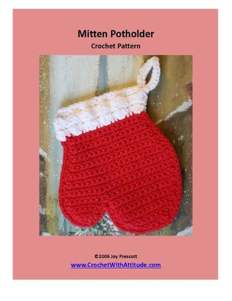 Mitten Potholder Crochet Pattern