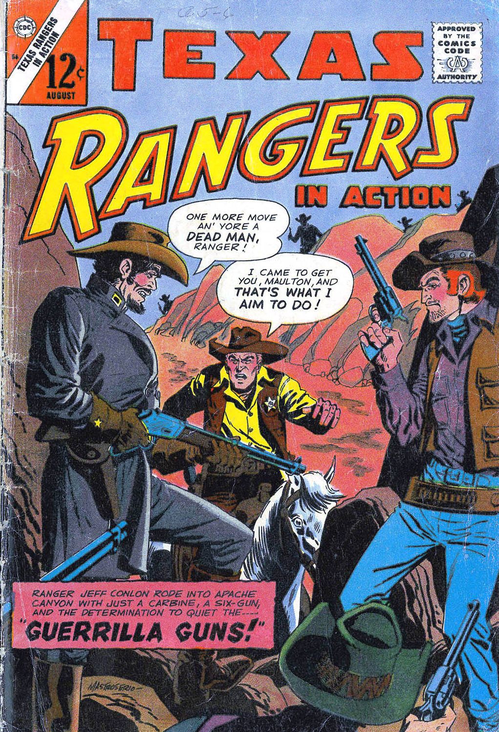 Texas Rangers in Action Number 56 Western Comic Book