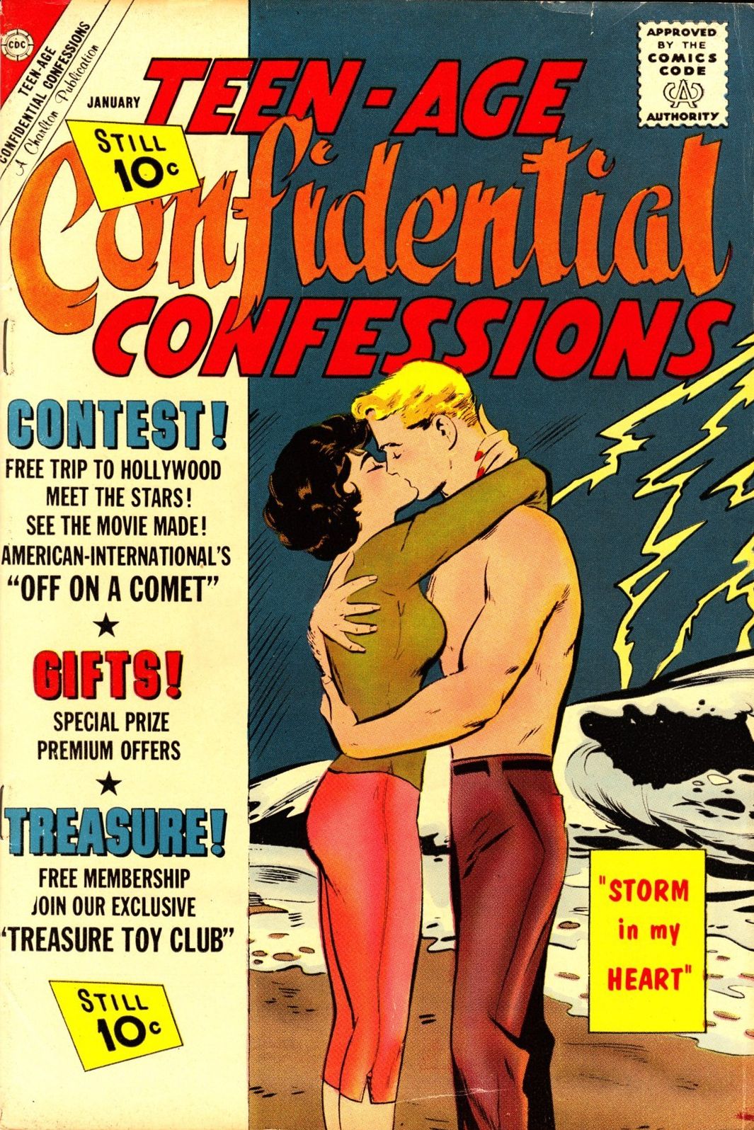 Teen Age Confidential Confessions Number 10 Love Comic Book