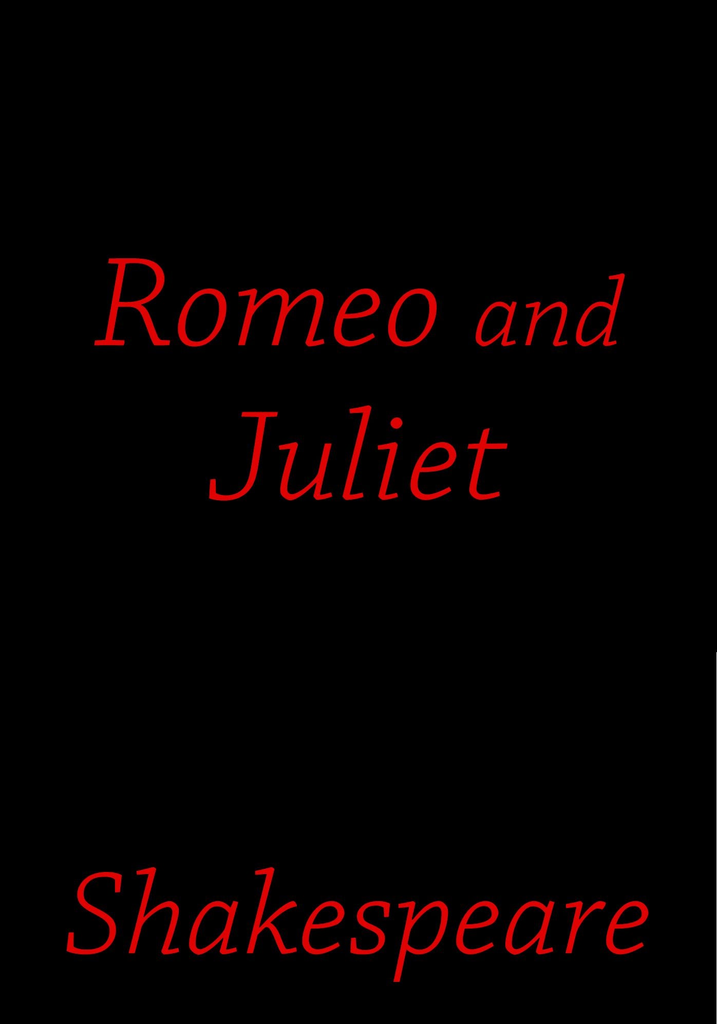 Romeo and Juliet Book