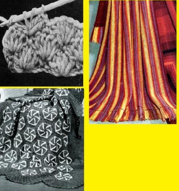 C&Oacute;MO CROCHET PLUS 2 PATRONES AFGANO DE GANCHILLO PARA PRINCIPIANTES