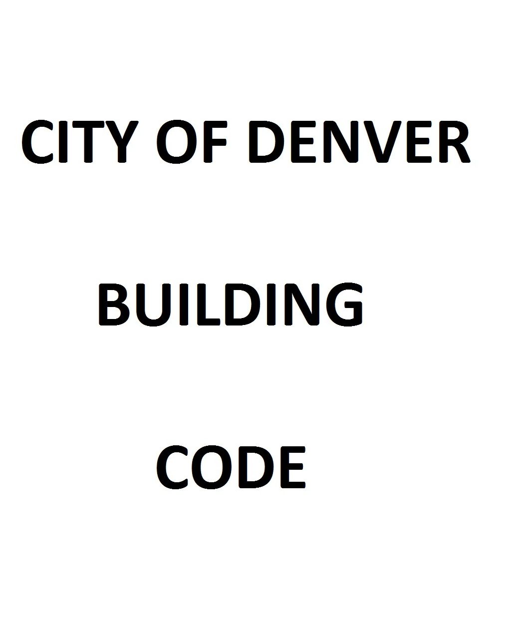 City of Denver Building Code