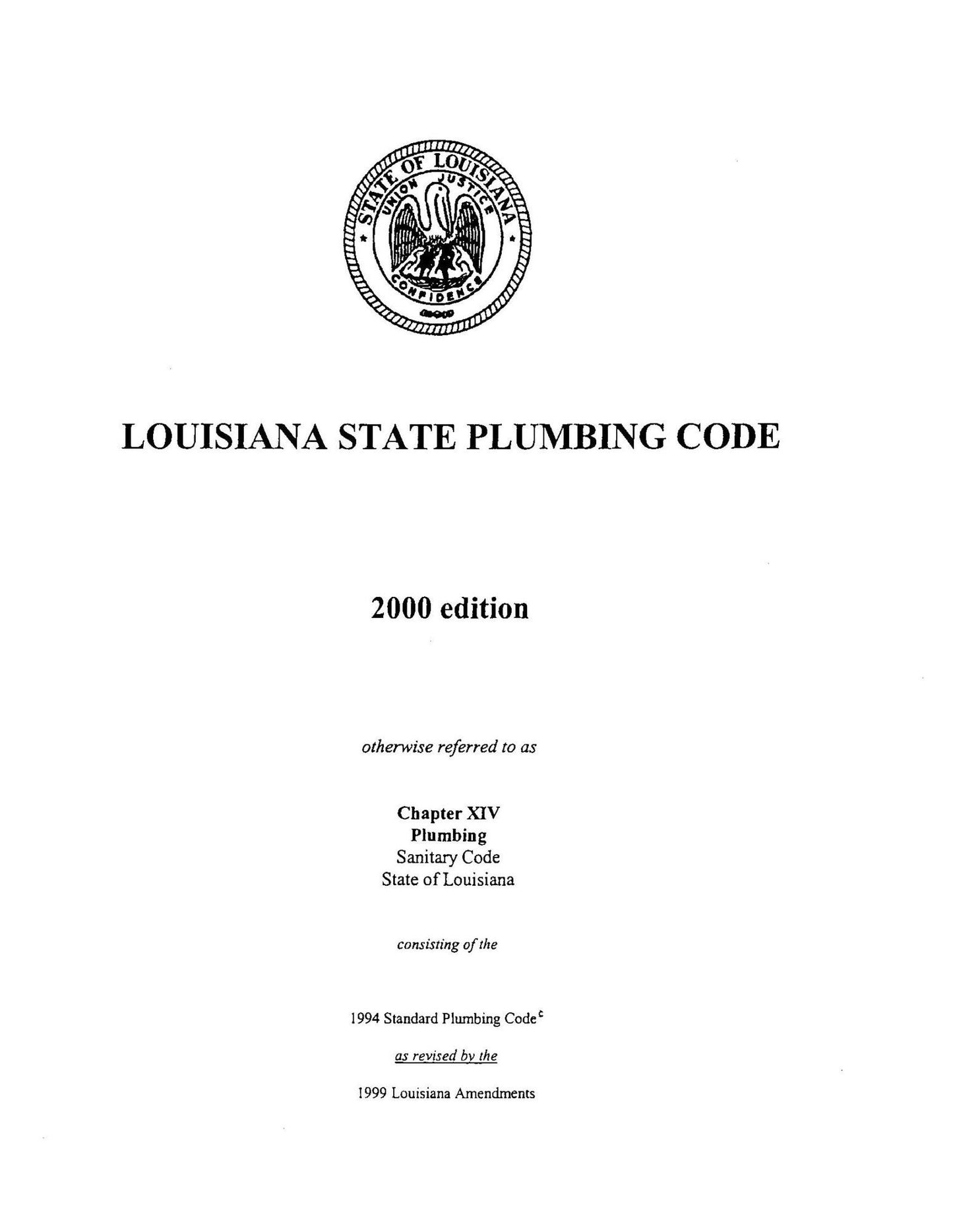 Louisiana Plumbing Code