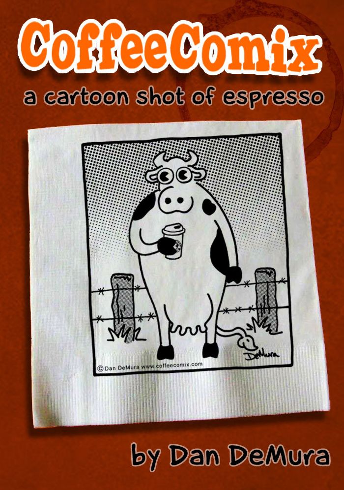 CoffeeComix - a cartoon shot of espresso