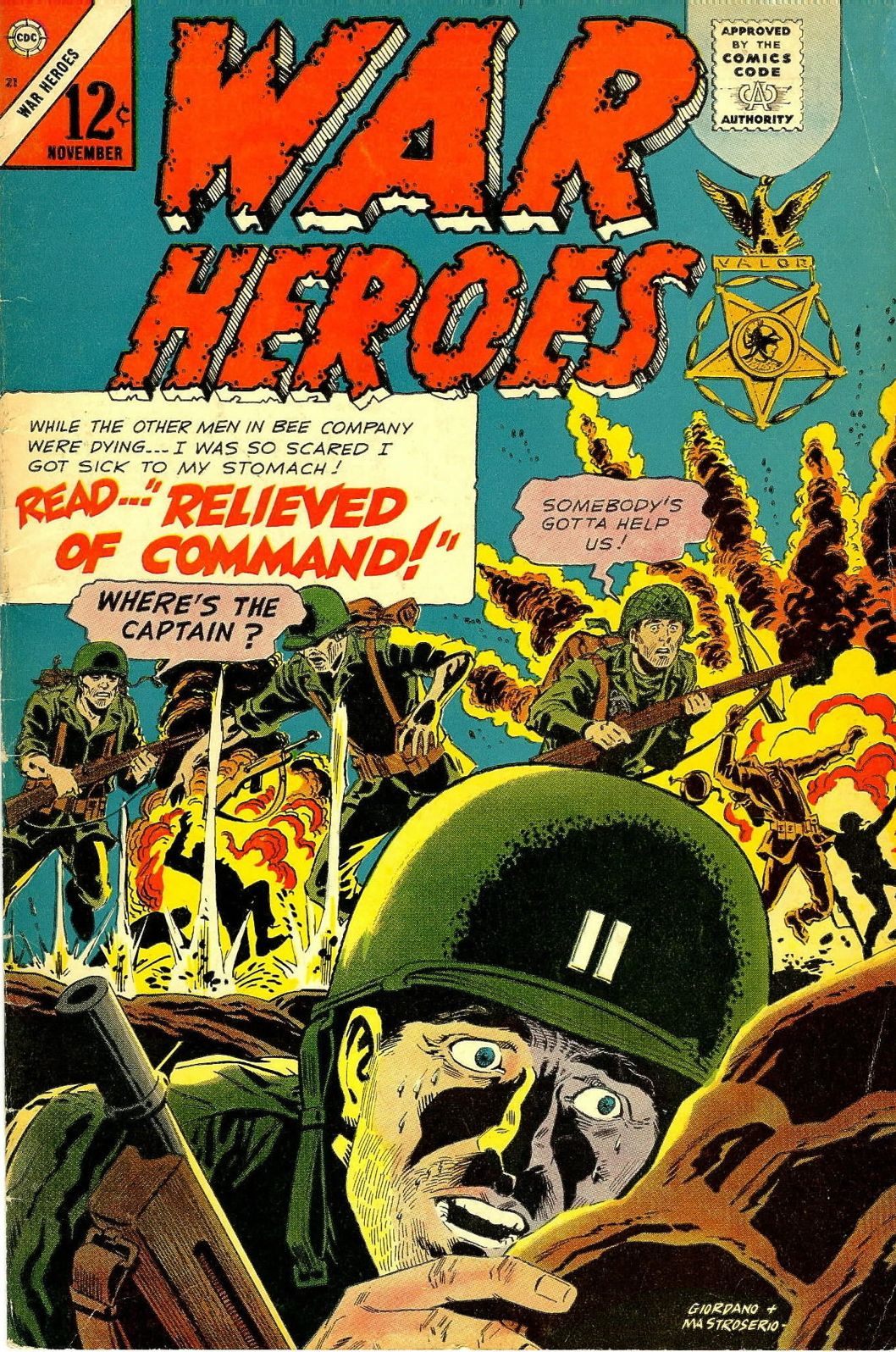 War Heroes Number 21 War Comic Book
