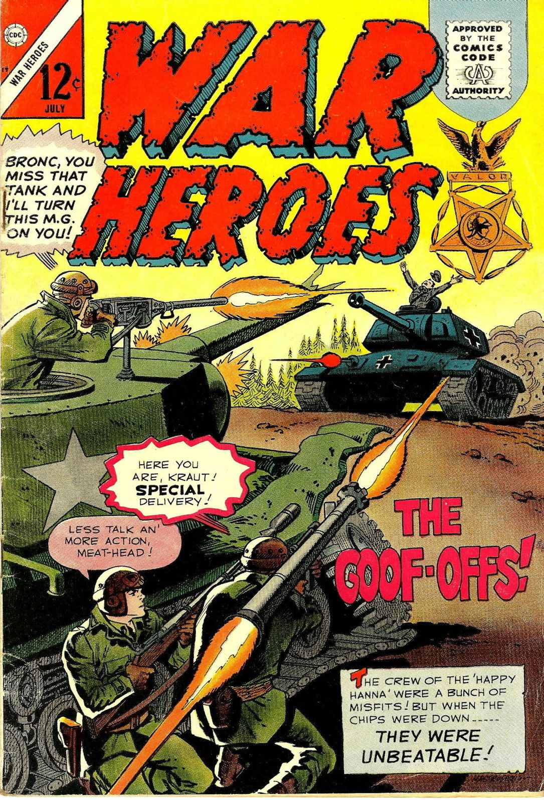 War Heroes Number 19 War Comic Book