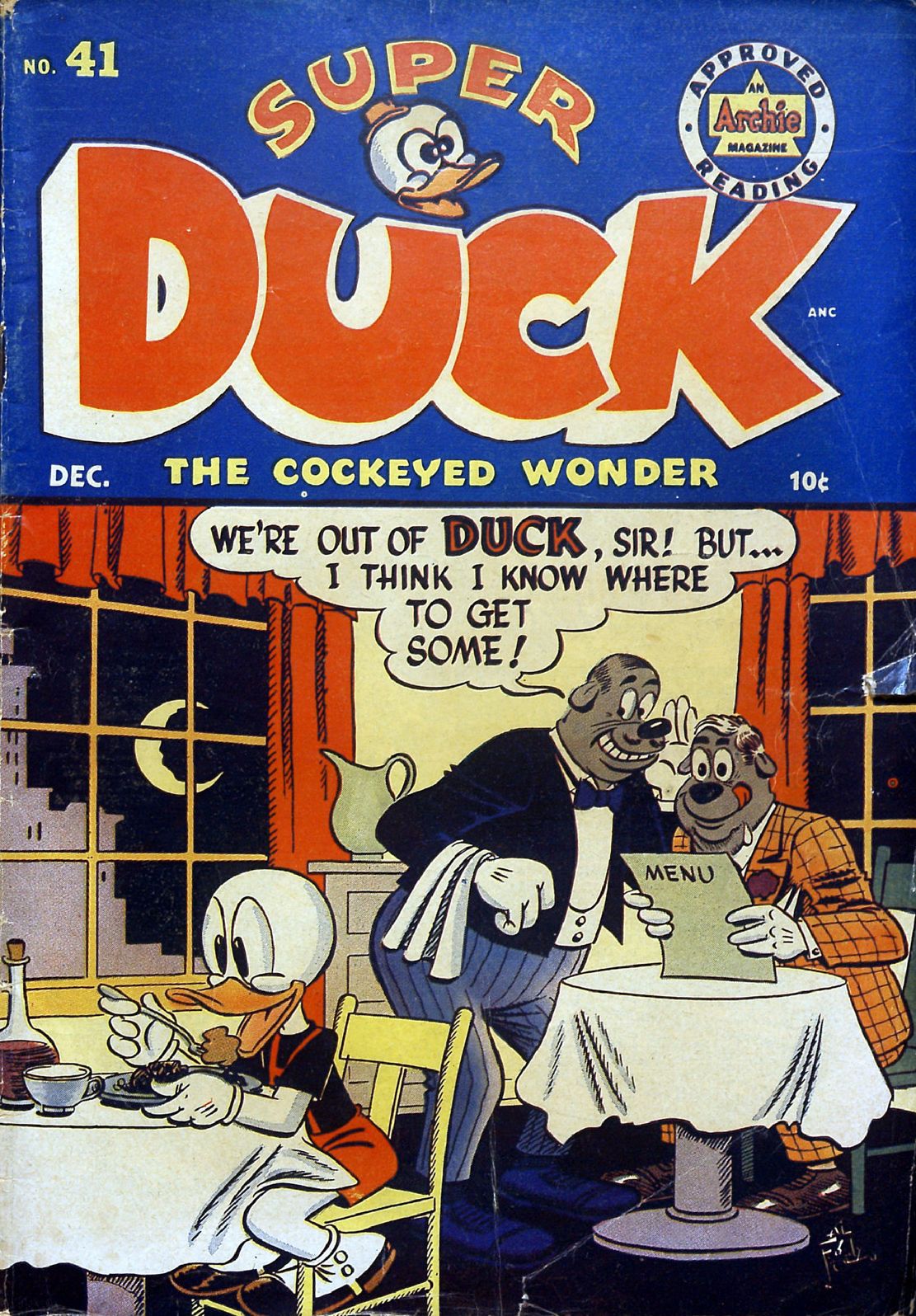 Super Duck Number 41 Childrens Comic Book