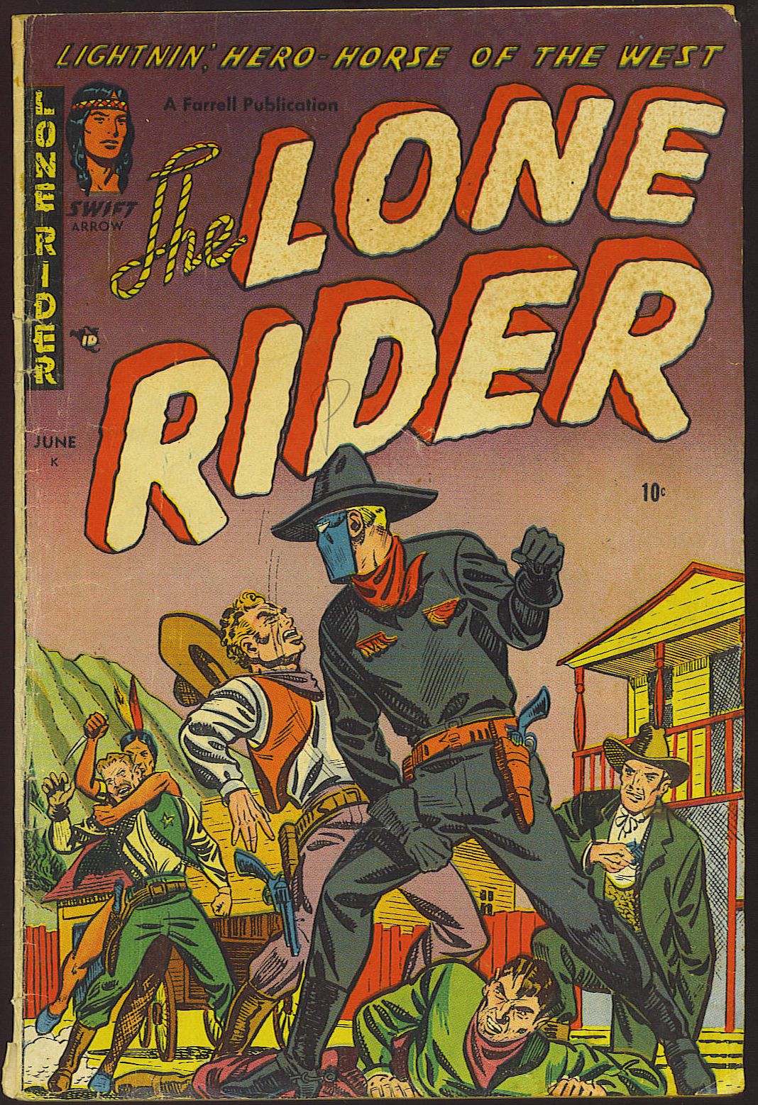 Lone Rider Number 8 Western Comic Book
