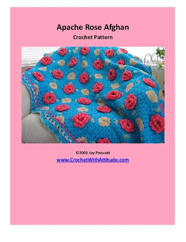Apache Rose Afghan Crochet Pattern