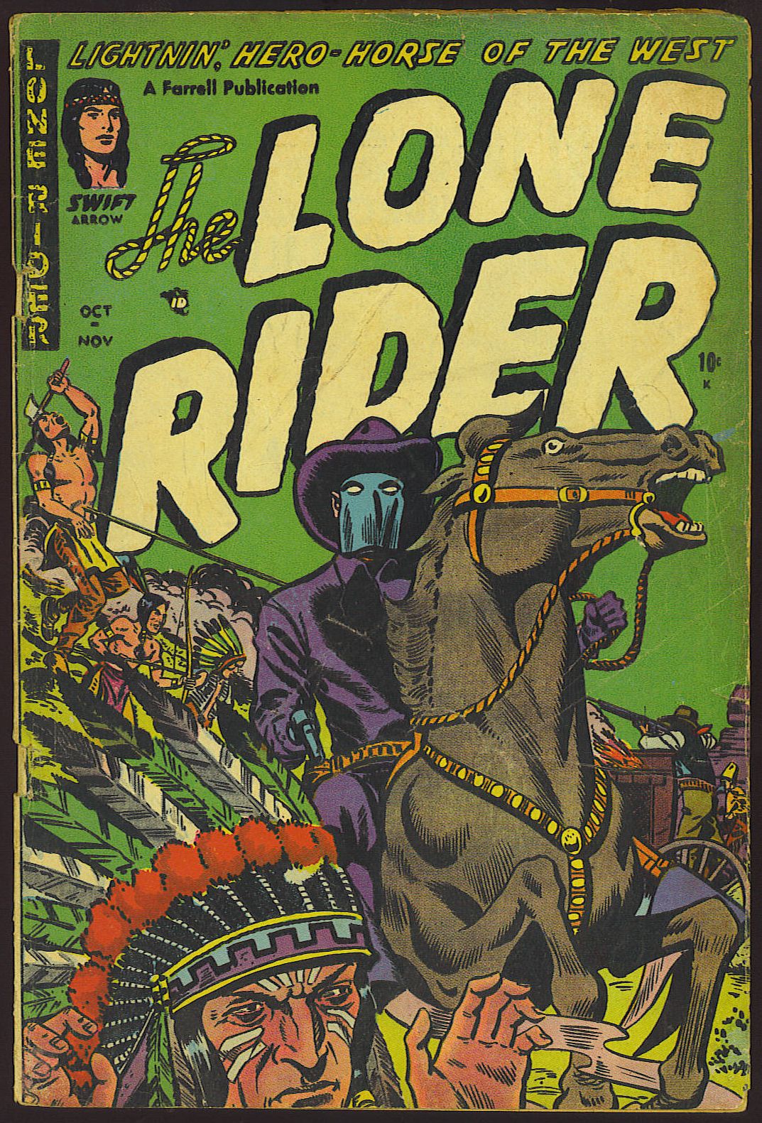 Lone Rider Number 16 Western Comic Book