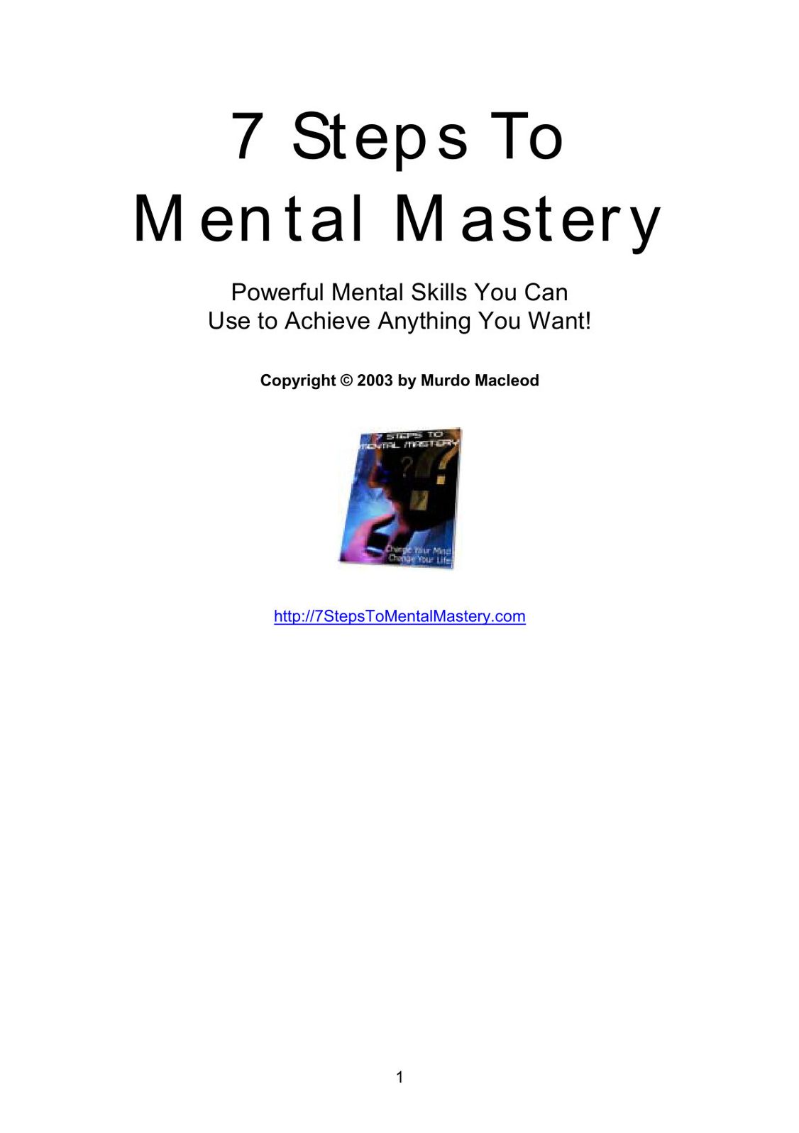 7 Steps To Mental Mastery