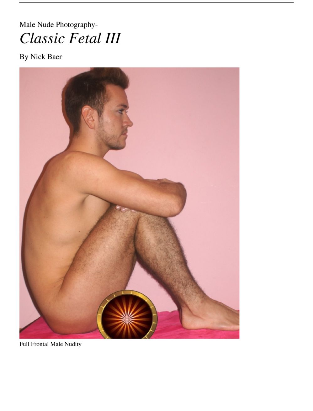Male Nude Photography Classic Fetal III