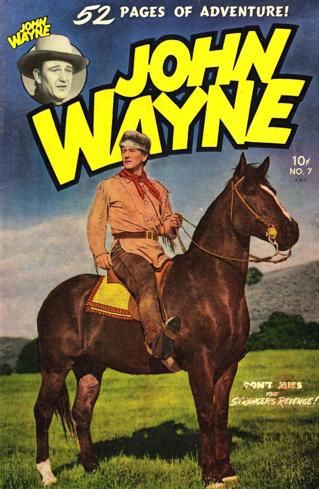 John Wayne Adventure Comics Number 7 Western Comic Book