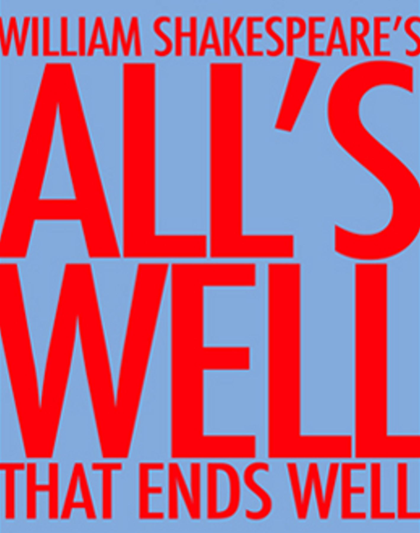 All's Well That Ends Well