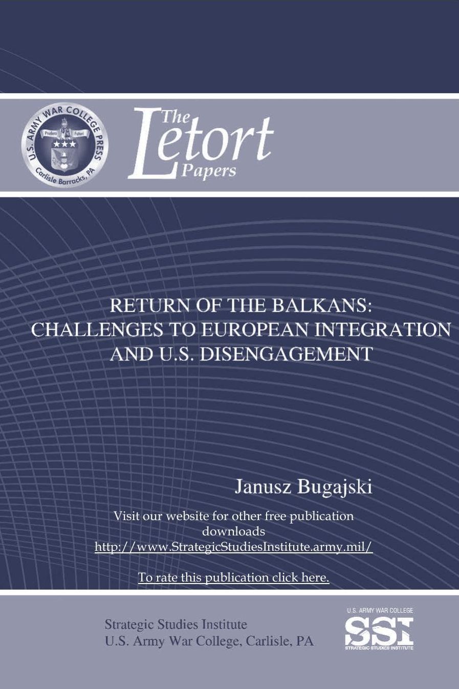 Return Of The Balkans: Challenges To European Integration U.S. Disengagement