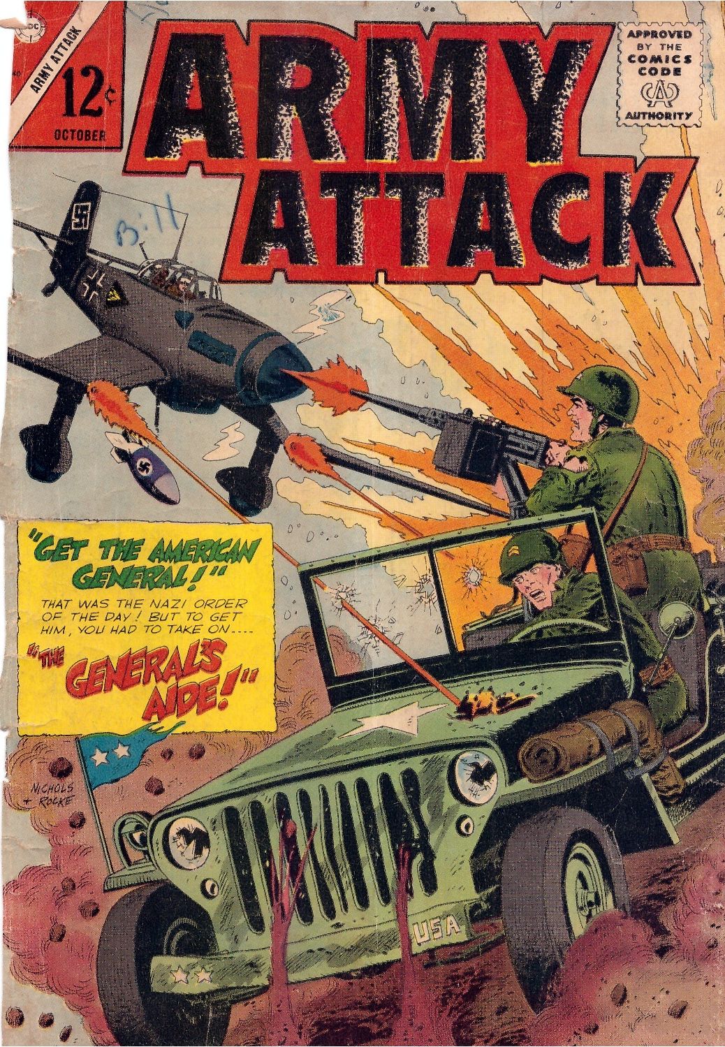 Army Attack Number 40 War Comic Book