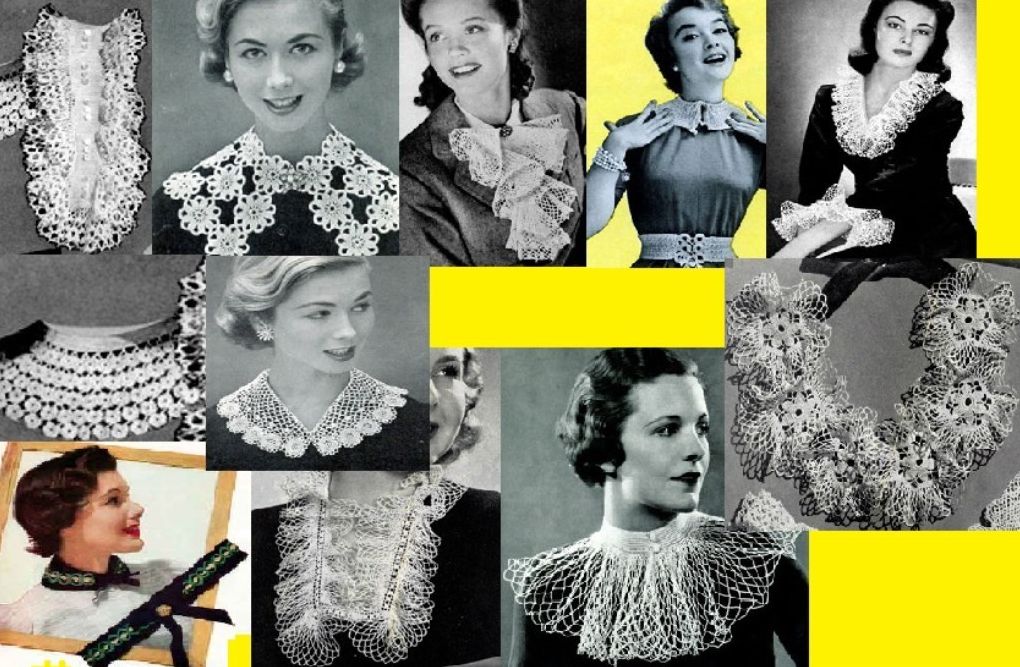 Bonneterie collier Patterns : Comment crocheter Vintage et Antique bonneterie colliers
